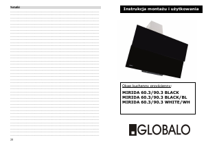 Instrukcja Globalo Mirida 60.3 Okap kuchenny