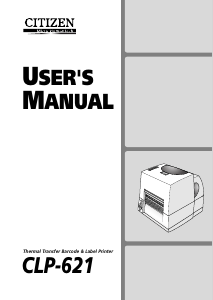 Manual Citizen CLP-621 Label Printer