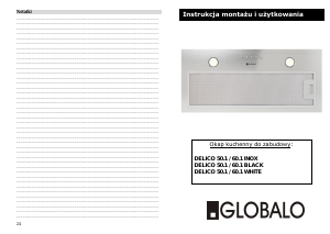 Instrukcja Globalo Delico 50.1 Okap kuchenny