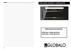 Instrukcja Globalo Loteo 60.3 Plus Okap kuchenny