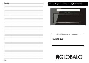 Instrukcja Globalo Silentio 80 Okap kuchenny