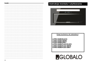 Instrukcja Globalo Loteo 80 Okap kuchenny