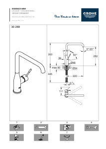 Hướng dẫn sử dụng Grohe Essence New Vòi nước