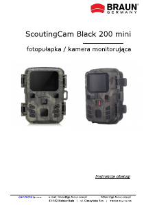 Instrukcja Braun ScoutingCam Black 200 Mini Action cam