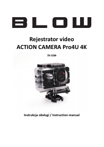 Instrukcja Blow Pro4U 4K Action cam