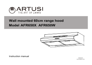 Handleiding Artusi AFR650X Afzuigkap