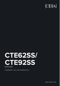 Handleiding CDA CTE92SS Afzuigkap