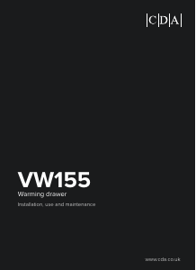 Handleiding CDA VW155BL Warmhoudlade