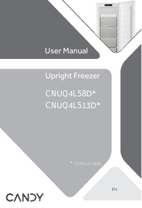 Manual Candy CNUQ4L513DW Congelator