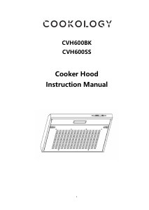 Bruksanvisning Cookology CVH600BK Köksfläkt