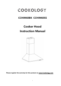 Manual Cookology CCHIM60BK Cooker Hood