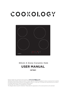Manual Cookology CET601 Hob