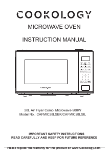 Manual Cookology CAFMIC28LSIL Microwave