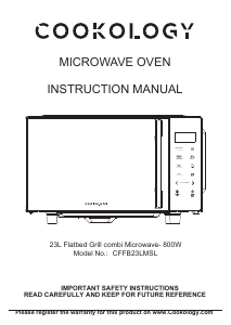 Manual Cookology CFFB23LMSL Microwave