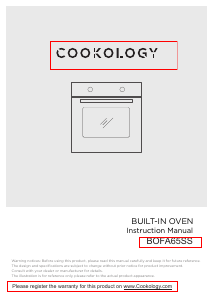 Manual Cookology BOFA65SS Oven