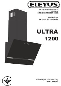 Bruksanvisning Eleyus ULTRA 1200 LED 60 BL Köksfläkt
