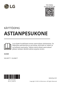 Käyttöohje LG DU386FV Astianpesukone