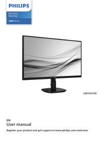 Bruksanvisning Philips 24B2N2200 LED skärm