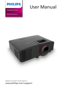 Handleiding Philips GMX800 GamePix 800 Beamer