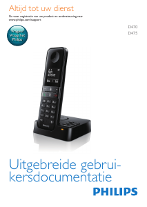 Handleiding Philips D4702B Draadloze telefoon