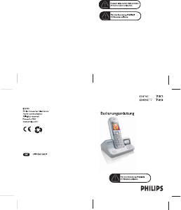 Bedienungsanleitung Philips DECT7231S Schnurlose telefon