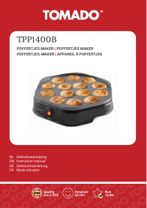 Bruksanvisning Tomado TPP1400B Crepéjärn