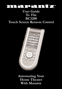 Manual Marantz RC3200 Remote Control