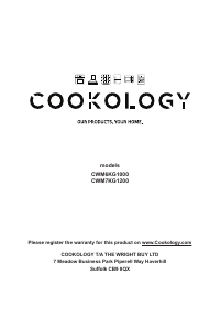 Manual Cookology CWM6KG1000 Washing Machine