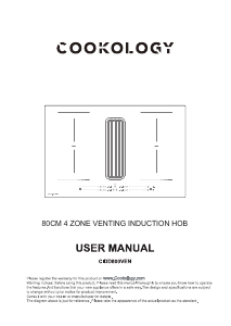 Manual Cookology CIDD800VEN Hob