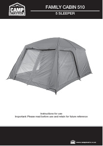 Handleiding Camp Master Family Cabin 510 Tent