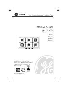 Manual de uso GE PGP75TI0 Placa