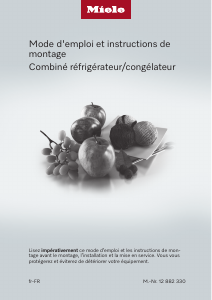 Mode d’emploi Miele KFMC 3834 L Réfrigérateur combiné