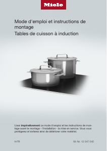 Mode d’emploi Miele KM 7576-2 FL MattFinish Table de cuisson