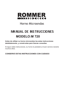 Handleiding Rommer M 720 Magnetron