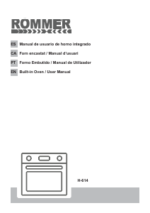 Manual de uso Rommer H 614 Horno