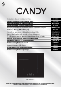 Brugsanvisning Candy CTP643C/YEP Kogesektion