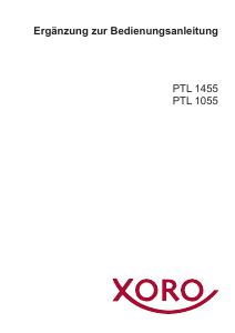 Bedienungsanleitung Xoro PTL 1055 LCD fernseher