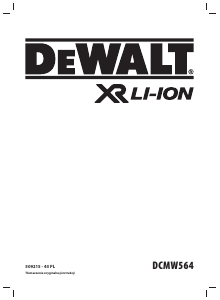 Instrukcja DeWalt DCMW564 Kosiarka