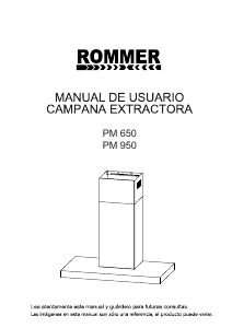Manual Rommer PM 950 Cooker Hood