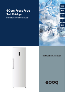 Brugsanvisning Epoq ETR185W23D Køleskab