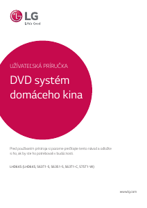 Návod LG LHD645 Domáce kino