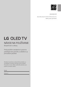 Návod LG OLED83C43LA OLED televízor