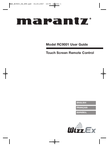 Manual Marantz RC9001 Remote Control