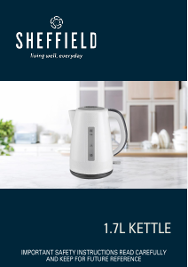 Bruksanvisning Sheffield PLA0417 Vattenkokare
