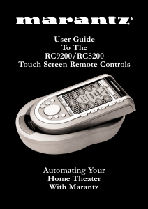 Manual Marantz RC9200 Remote Control