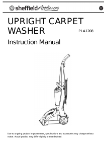 Manual Sheffield PLA1208 Steam Cleaner