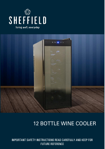 Manual Sheffield PLA1200 Wine Cabinet