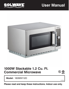 Bruksanvisning Solwave 180MW112D Mikrovågsugn