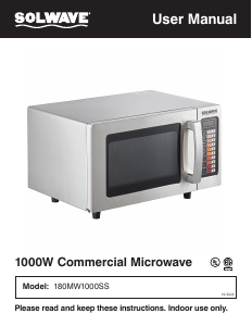 Bruksanvisning Solwave 180MW1000SS Mikrovågsugn