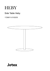 説明書 Jotex HEBY サイドテーブル